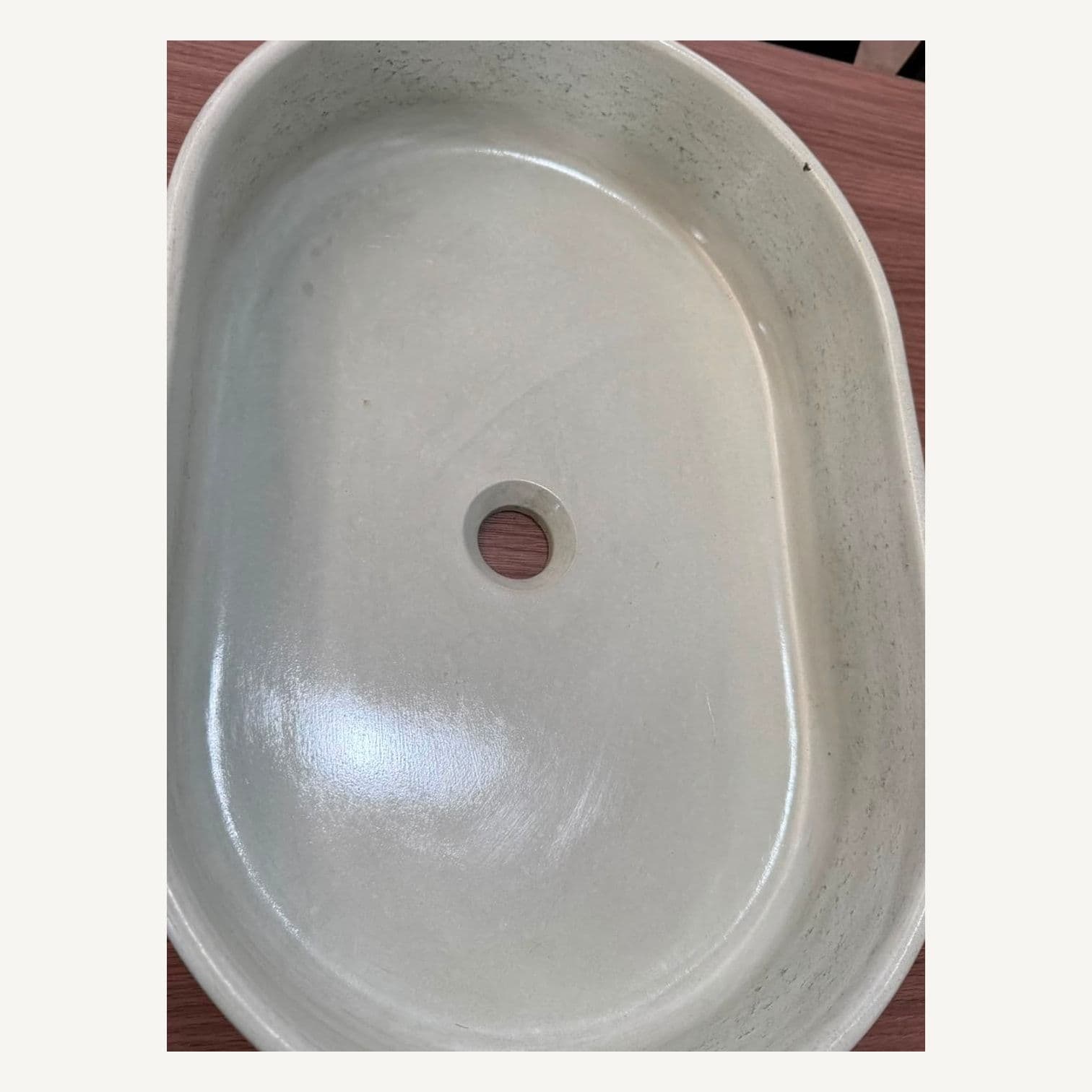 Bacha oval gris-natural