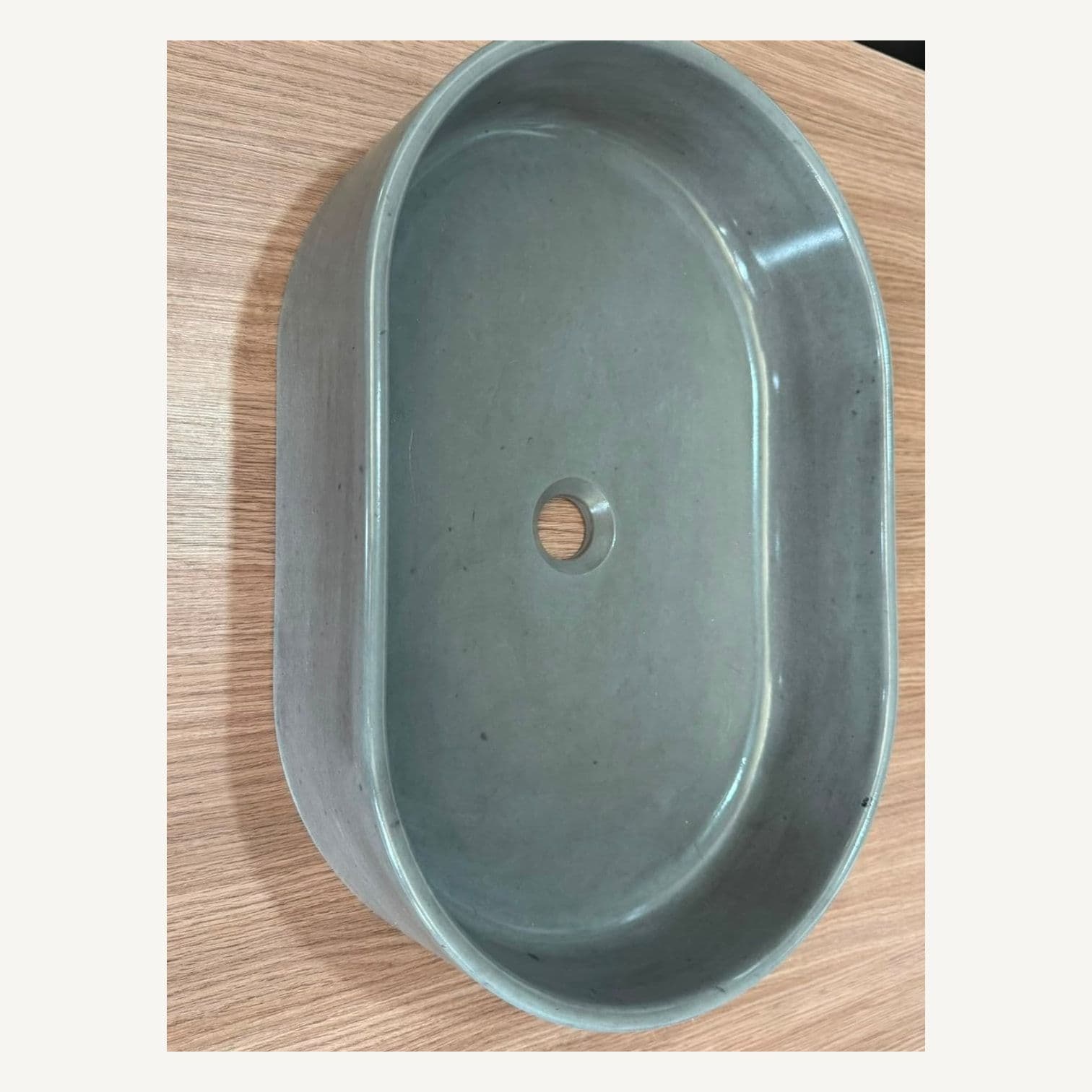 Bacha oval gris-oscuro