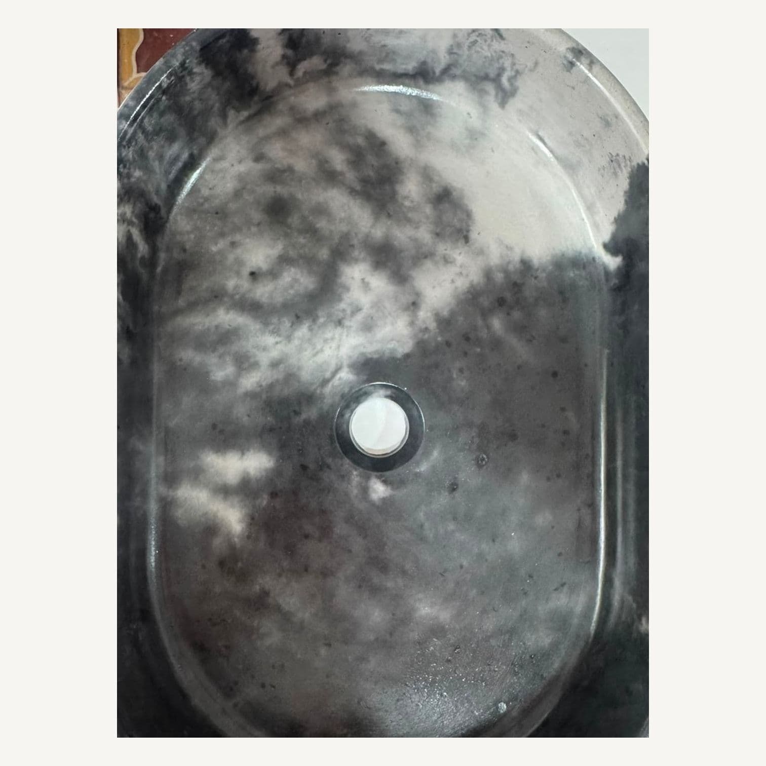 Bacha oval marmolado
